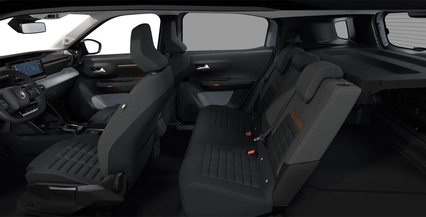 Citroen C3 Aircross Hybrid 145 Ë-DCS6 MAX 5 Citroen C3 Aircross Hybrid 145 E DCS6 MAX interior trasera | Avanti Renting