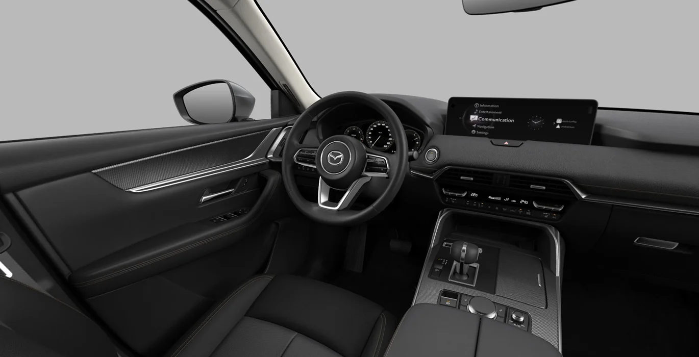 MAZDA CX-80 e-Skyactiv D MHEV Exclusive-Line Plus 3 MAZDA CX 80 e Skyactiv D MHEV Exclusive Line Plus interior delantera | Avanti Renting