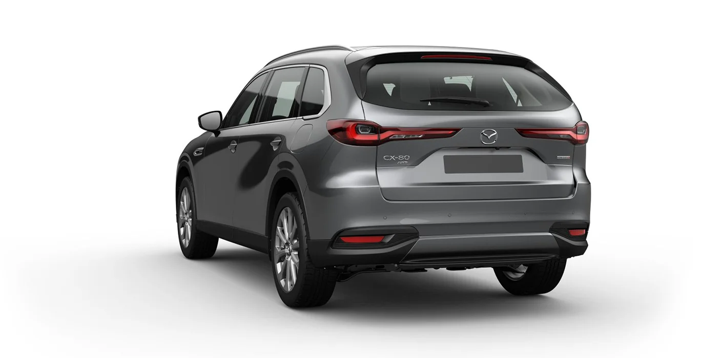 MAZDA CX-80 e-Skyactiv D MHEV Exclusive-Line Plus 1 MAZDA CX 80 e Skyactiv D MHEV Exclusive Line Plus trasera | Avanti Renting