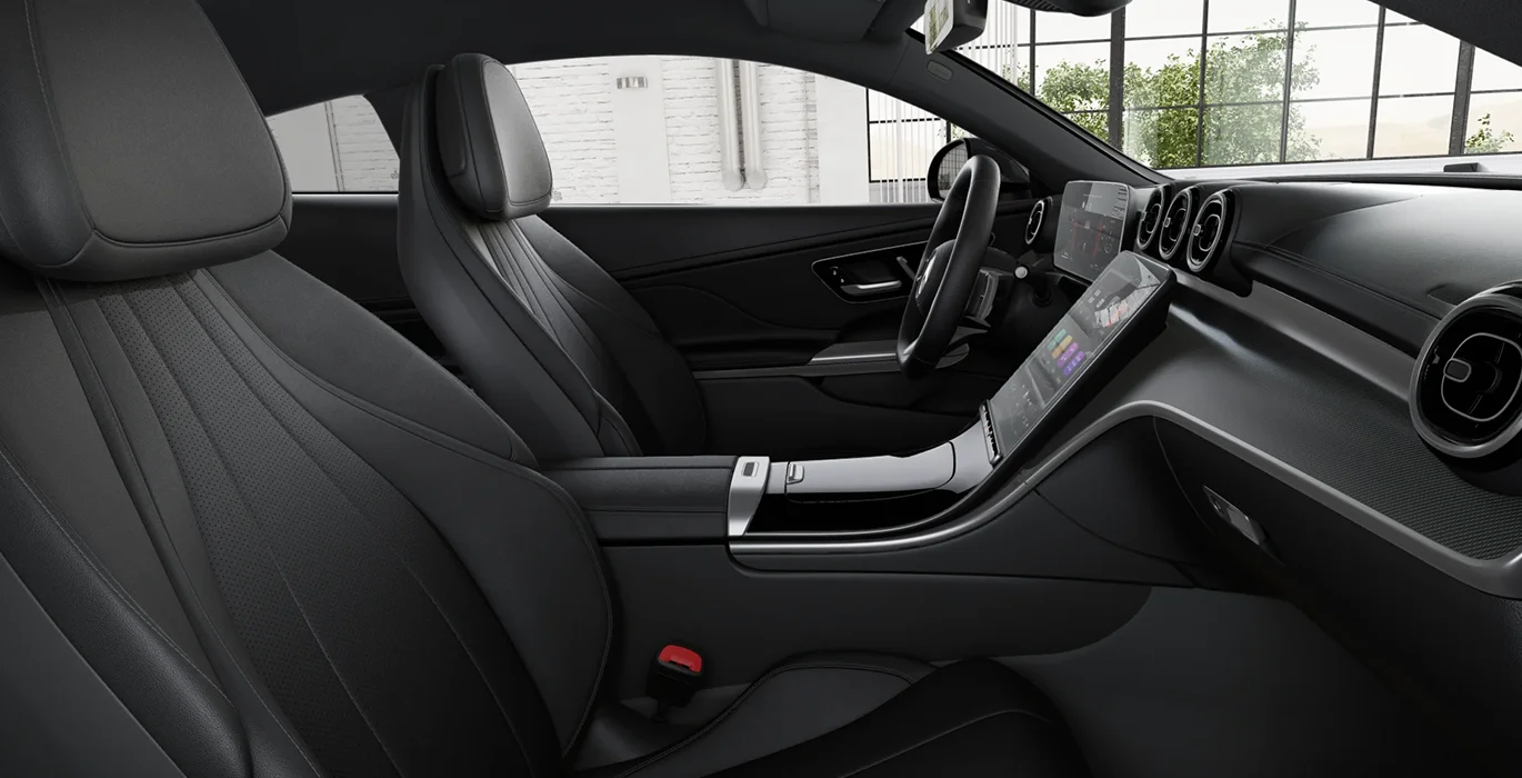 Mercedes Benz CLE 220d Coupe interior delantera II | Avanti Renting