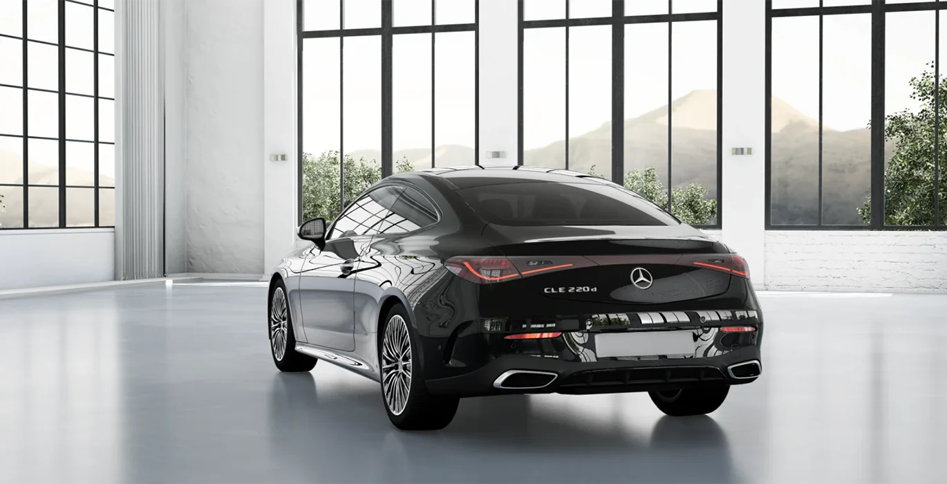 Mercedes Benz CLE 220d Coupe trasera | Avanti Renting