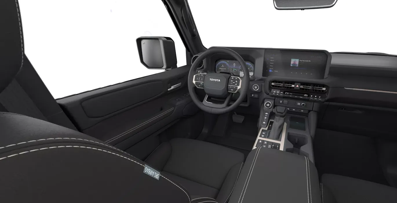 Toyota Land Cruiser 250 Hybrid 48V VX interior delantera | Avanti Renting