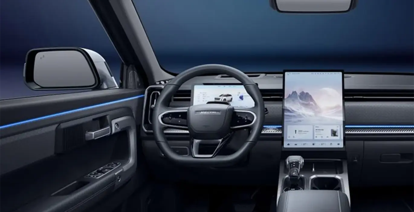 JAECOO 7 1.6 Ice Select 4x2 SUV interior delantera | Avanti Renting