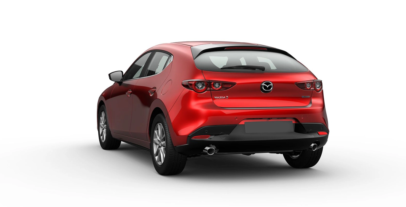 MAZDA 3 2.5L E SKY G MHEV PRIME LINE MANUAL trasera | Avanti Renting