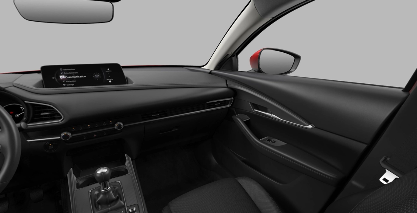 MAZDA CX 30 2.5L E SKYACT G MHEV PRIME LINE MANUAL interior delantera II | Avanti Renting