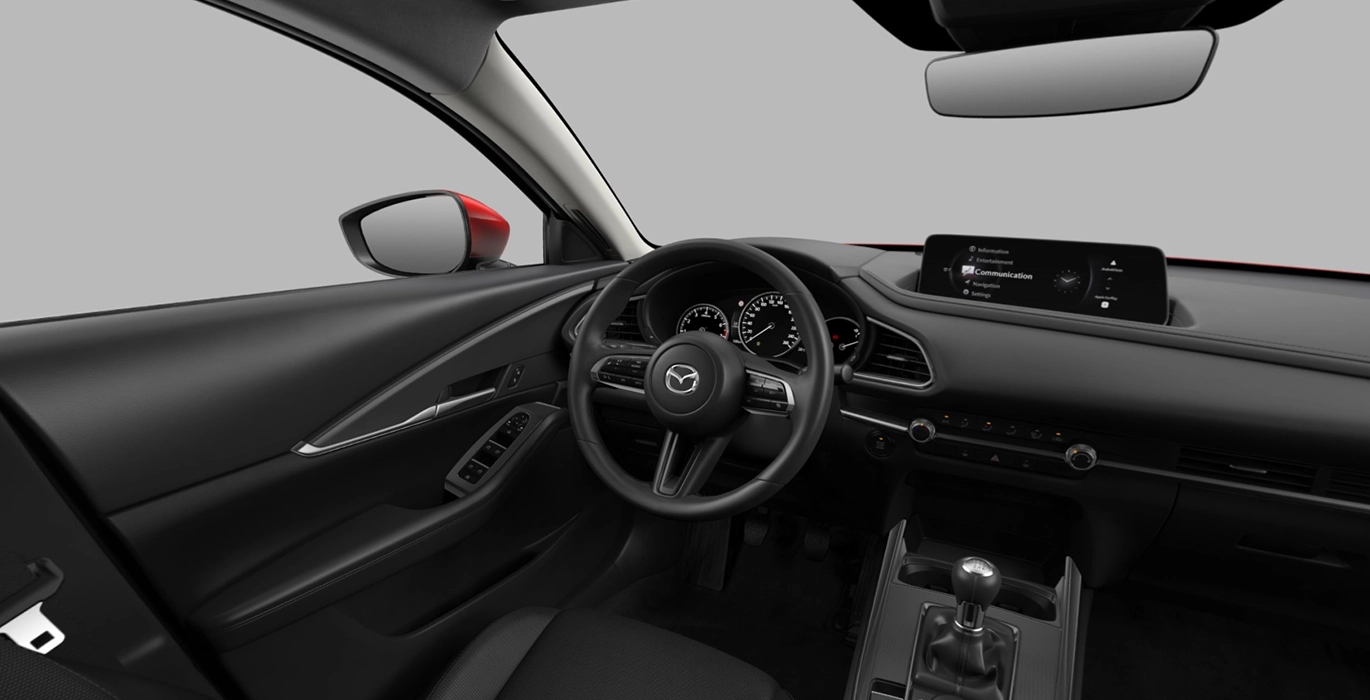 MAZDA CX 30 2.5L E SKYACT G MHEV PRIME LINE MANUAL interior delantera | Avanti Renting