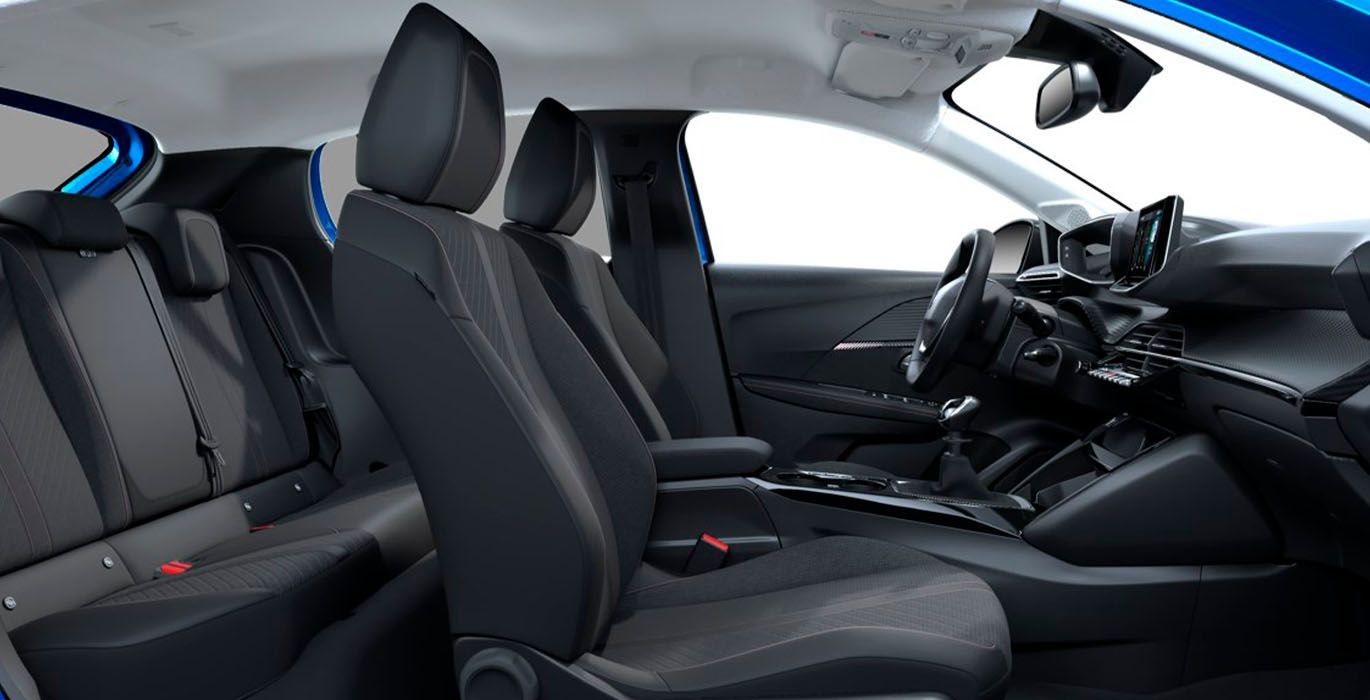 PEUGEOT 208 ALLURE PURETECH 100 interior perfil | Avanti Renting