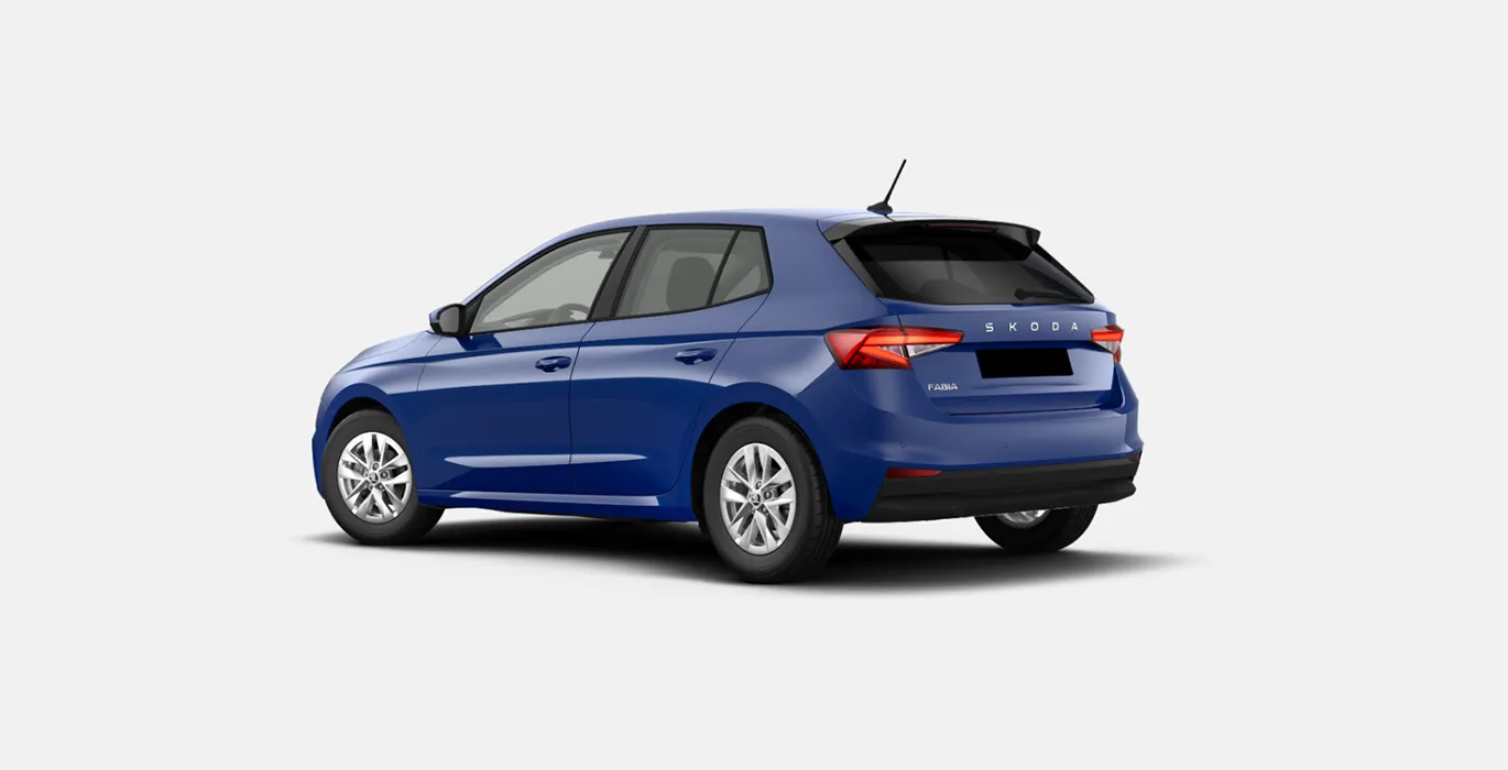 Skoda Fabia Selection 1.0 MPI 59kW (80CV) 1 Skoda Fabia Selection 1.0 MPI 59kW 80CV azul trasera | Avanti Renting