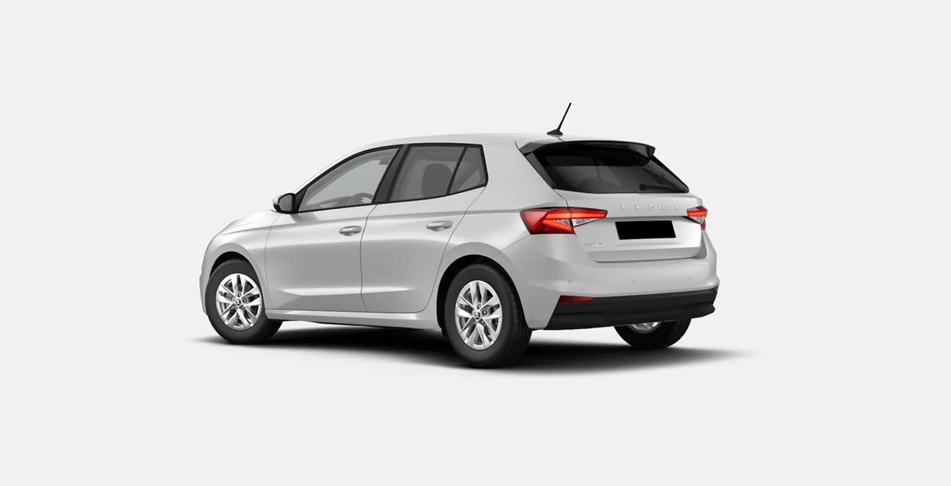 Skoda Fabia Selection 1.0 MPI 59kW 80CV blanco trasera | Avanti Renting