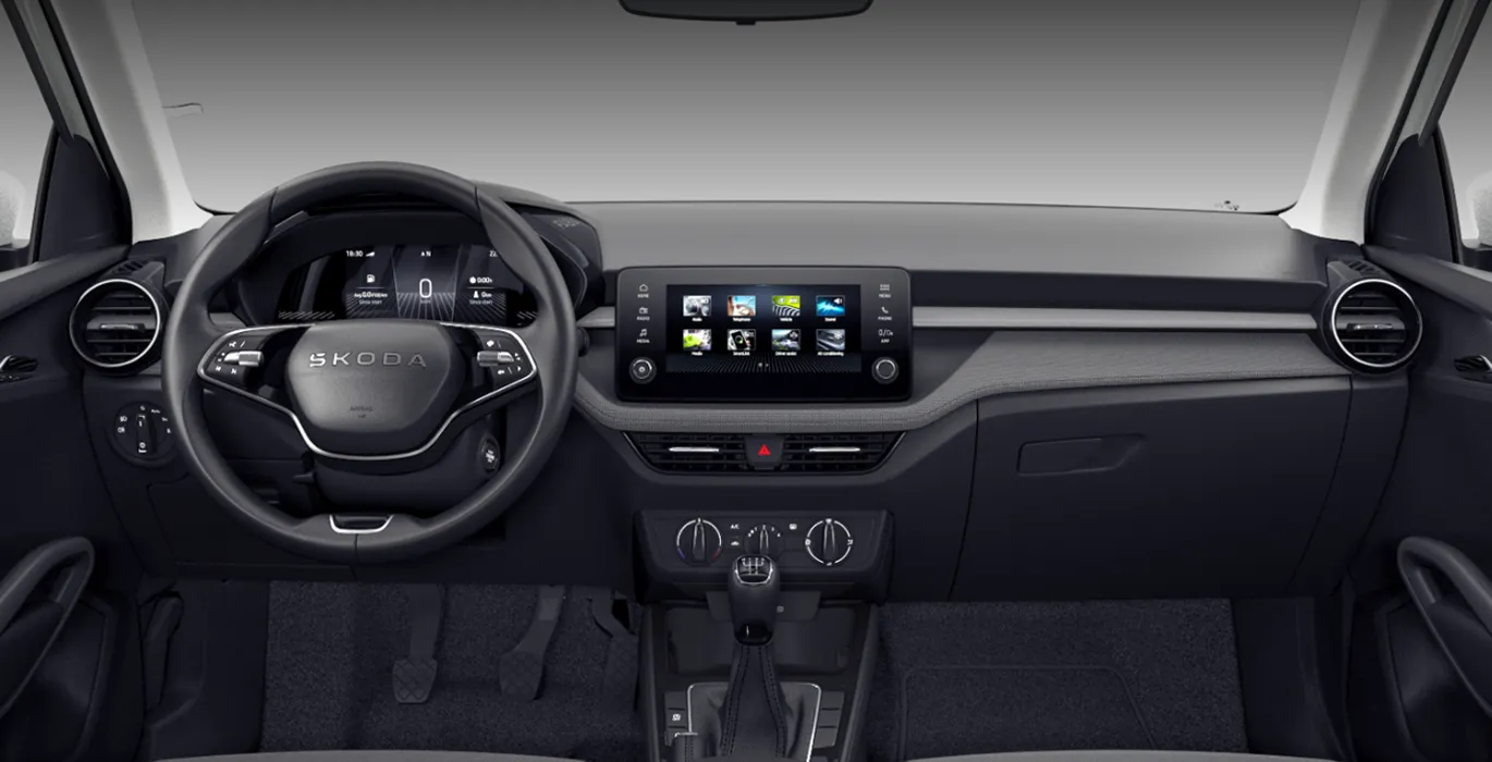 Skoda Fabia Selection 1.0 MPI 59kW (80CV) 3 Skoda Fabia Selection 1.0 MPI 59kW 80CV interior delantera | Avanti Renting