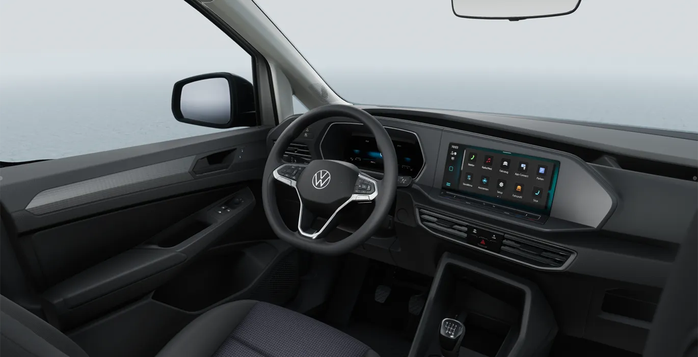 VOLKSWAGEN Caddy Fresh Van 2.0 TDI 75kW 102CV 6vel. interior delantera | Avanti Renting