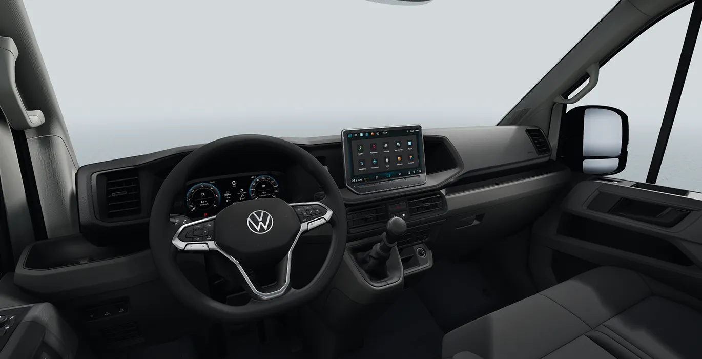 Volkswagen Crafter 35 Furgón BL TA L4H3 2.0 TDI 103kW (140CV) - ISOTERMO 3 VOLKSWAGEN Crafter 35 Furgon BL TA L4H3 2.0 TDI 103kW 140CV ISOTERMO interior delantera | Avanti Renting