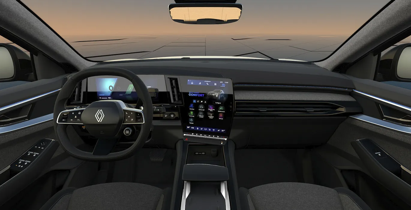 RENAULT Austral 1.3 TCe Mild Hybrid Techno 150CV interior delantera | Avanti Renting