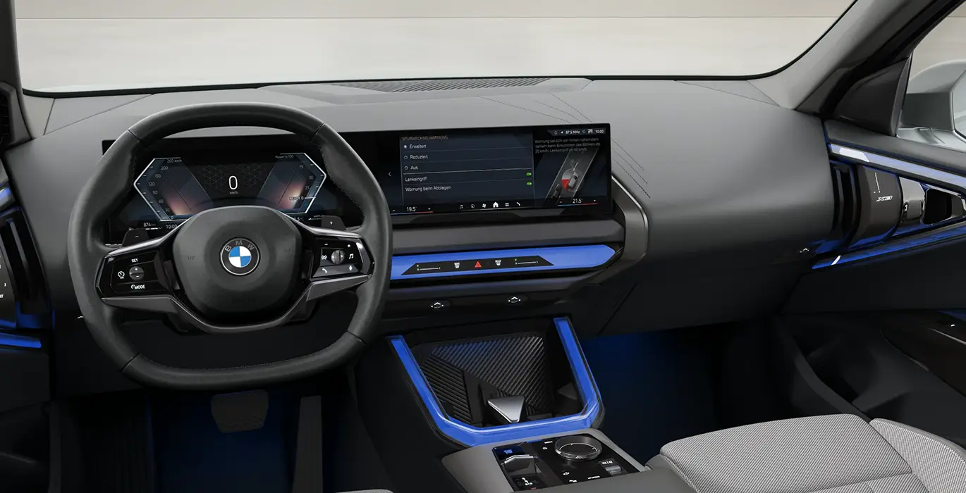 BMW X3 20d xDrive QS interior delantera II | Avanti Renting
