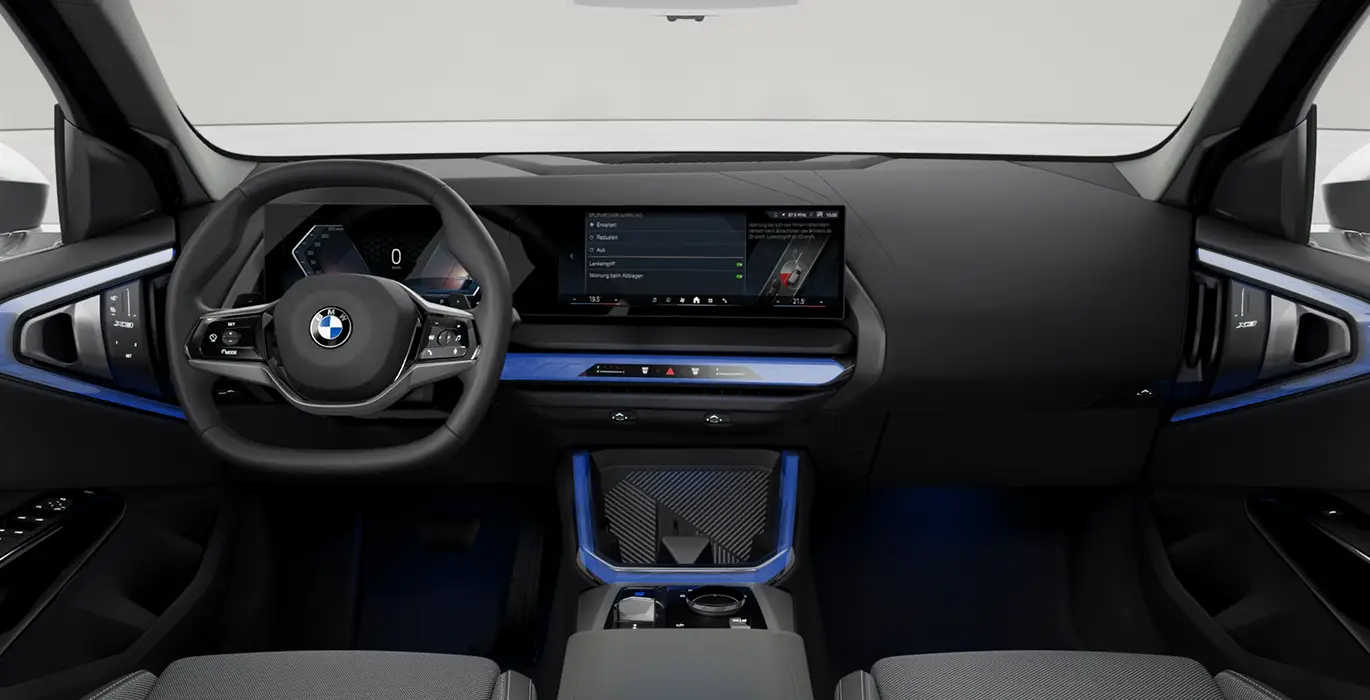 BMW X3 20d xDrive QS interior delantera | Avanti Renting