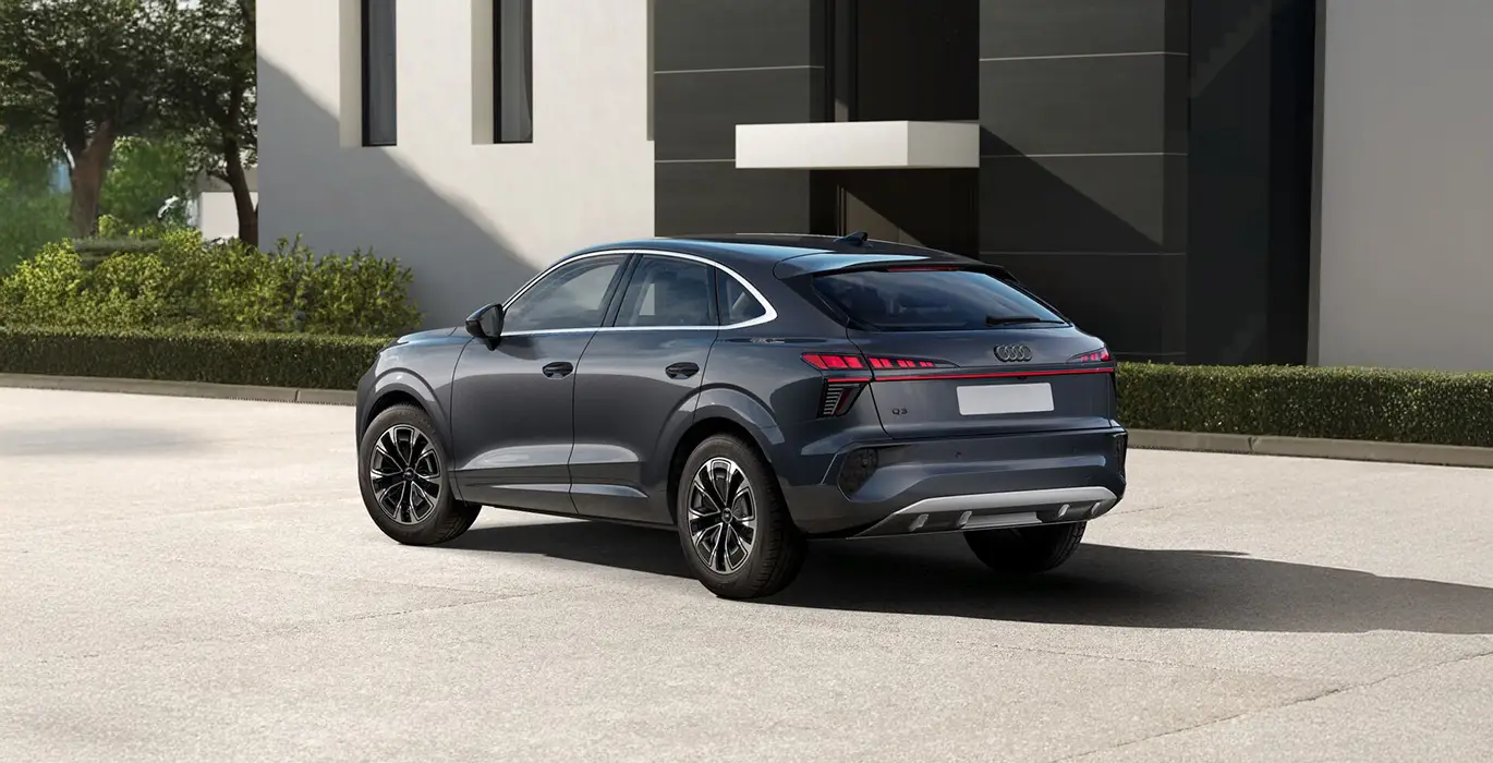 Audi Q3 Sportback Advanced TFSI 110kW S Tronic 1 Audi Q3 Sportback Advanced TFSI 110kW S Tronic trasera gris | Avanti Renting