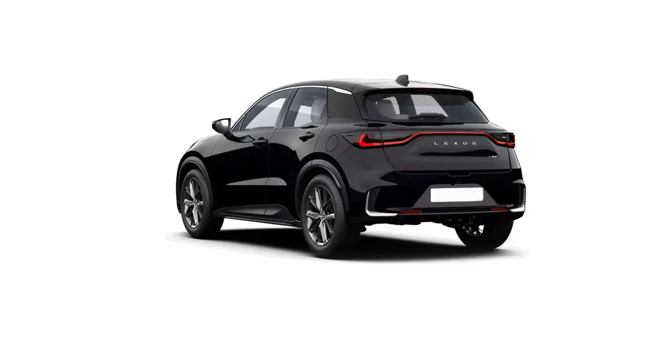 Lexus LBX 1.5 HEV Elegant negro trasera | Avanti Renting