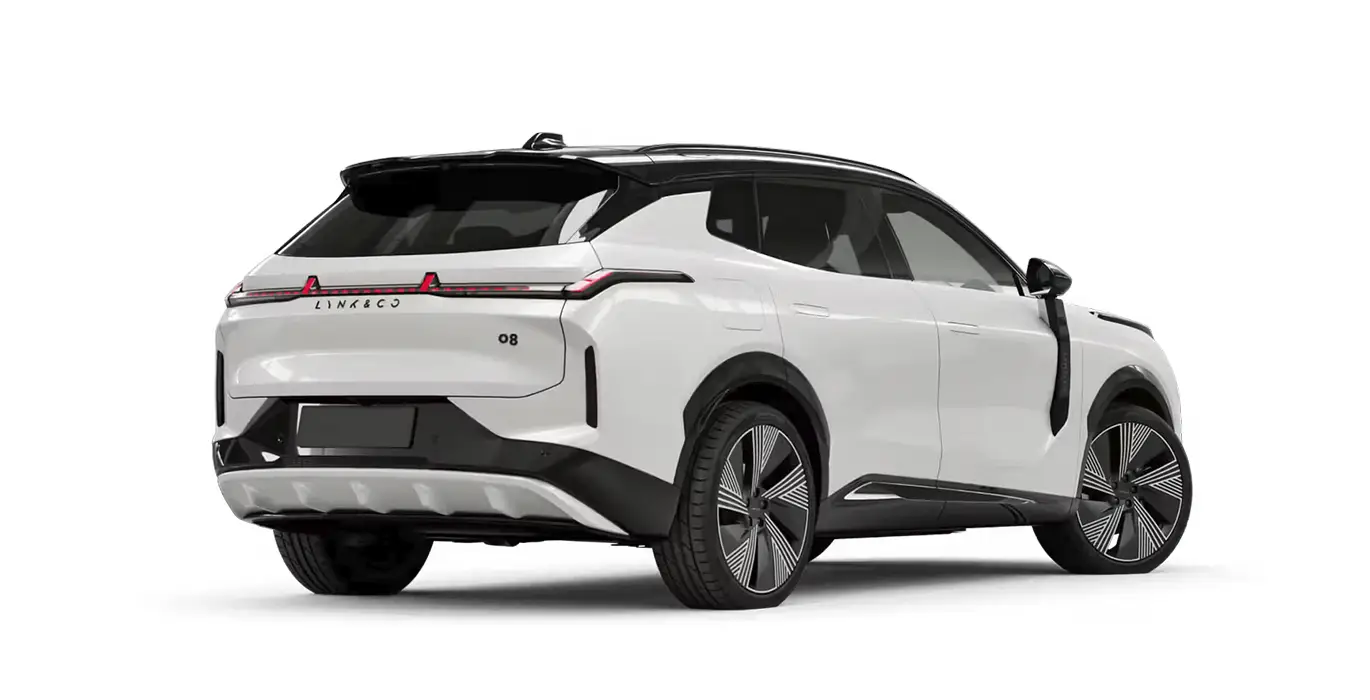 Lynk Co 08 1.5 PHEV More blanco trasera | Avanti Renting