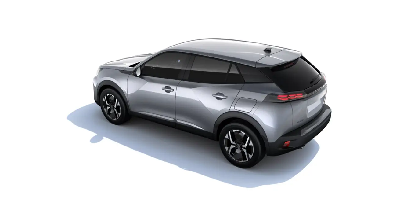 Peugeot 2008 N2008 Allure Hybrid gris claro trasera | Avanti Renting