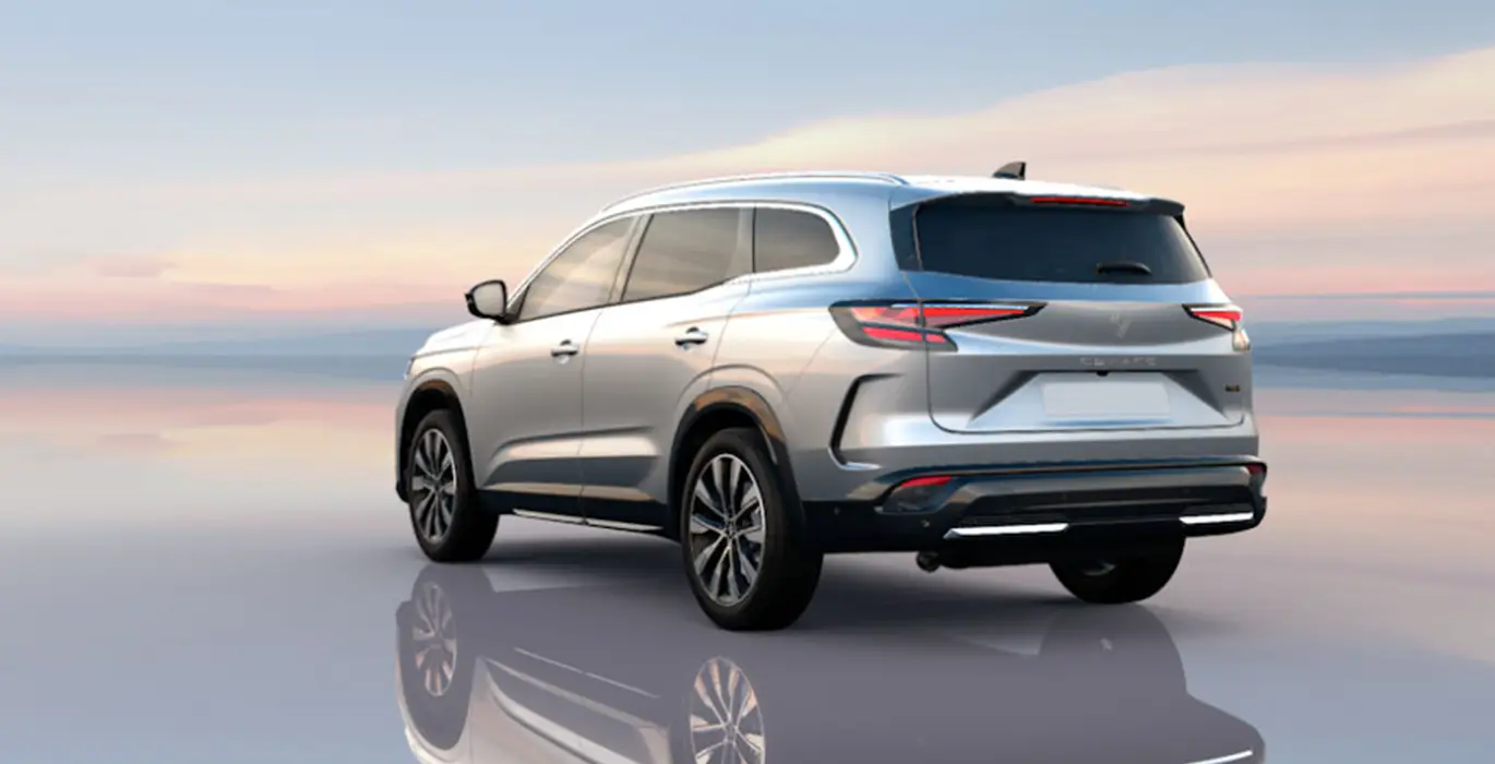 RENAULT ESPACE TECHNO E TECH FULL HYBRID 200CV gris trasera | Avanti Renting