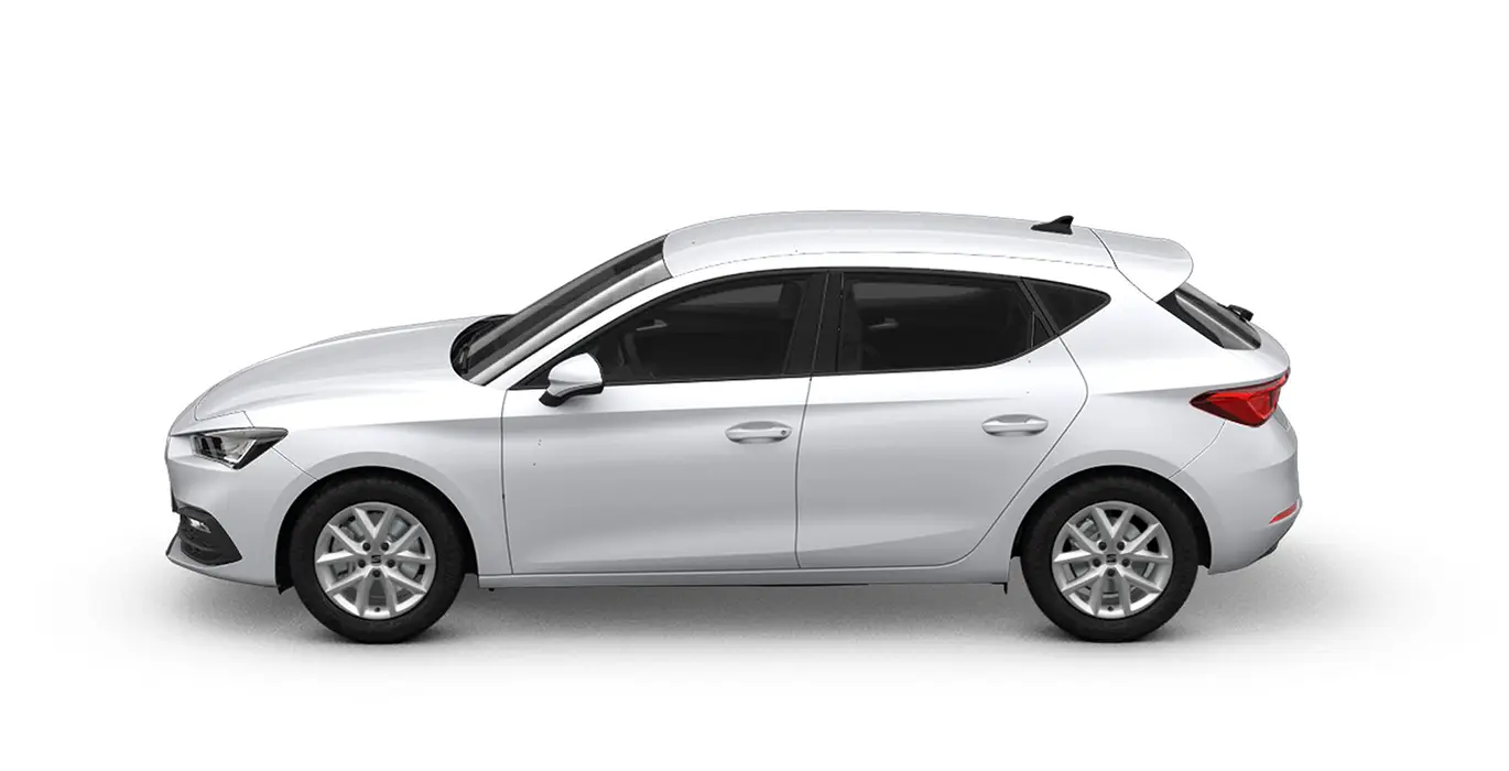 SEAT León 1.5 eTSI DSG-7 S&S Style XL 2 SEAT Leon 1.5 eTSI DSG 7 SS Style XL blanco lateral | Avanti Renting