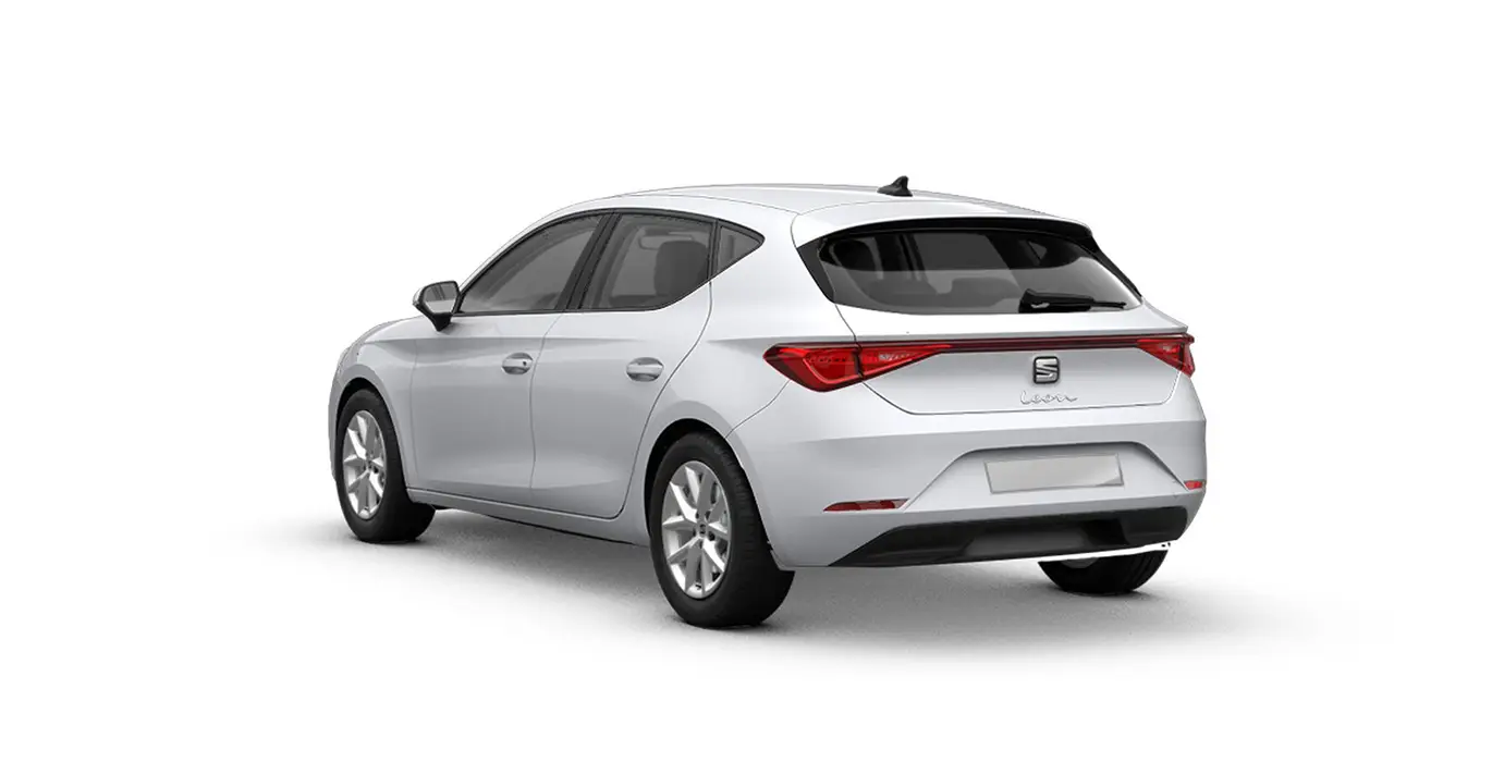 SEAT León 1.5 eTSI DSG-7 S&S Style XL 1 SEAT Leon 1.5 eTSI DSG 7 SS Style XL blanco trasera | Avanti Renting
