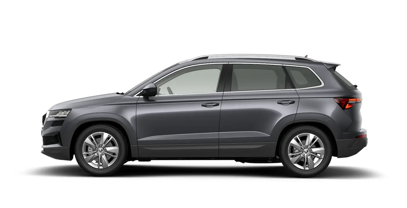 SKODA Karoq Selection 2.0 TDI 150cv 4x4 DSG gris lateral | Avanti Renting