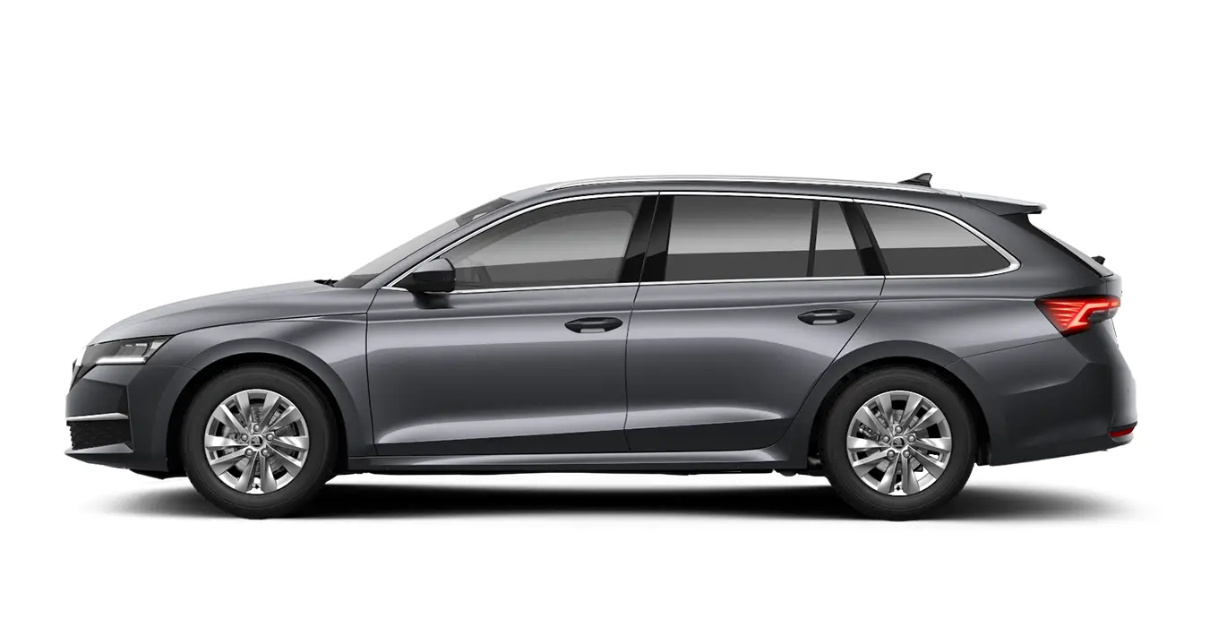 SKODA Octavia Combi 1.5 TSI DSG MHEV Selection II gris lateral | Avanti Renting