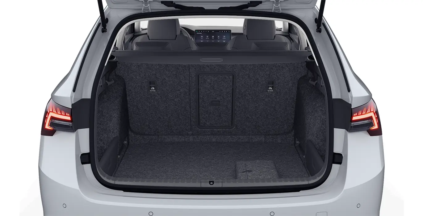 SKODA Octavia Combi 2.0 TDI DSG Selection blanco maletero | Avanti Renting