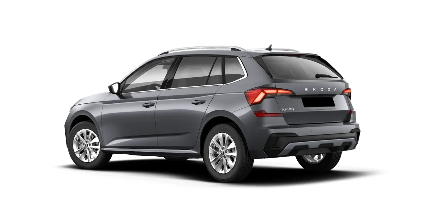 Skoda Kamiq 1.5 TSI 110kW 150CV DSG Selection gris trasera | Avanti Renting