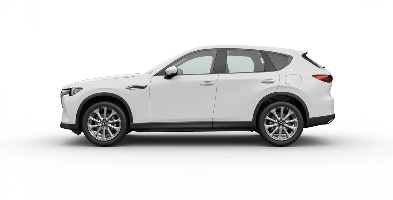MAZDA CX 60 e Skyactiv D MHEV 147kW RWD 8AT Exclus. Line blanco lateral | Avanti Renting