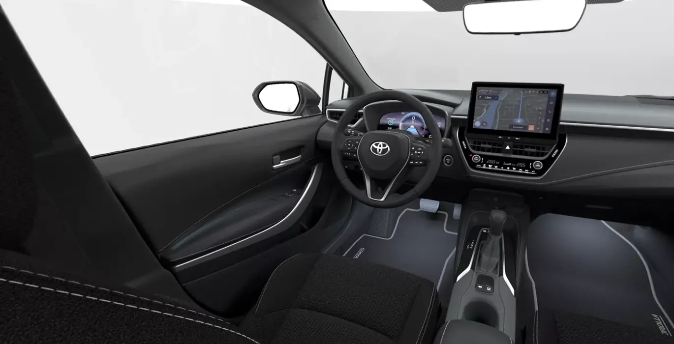 Toyota Corolla 140H Active interior delantera | Avanti Renting