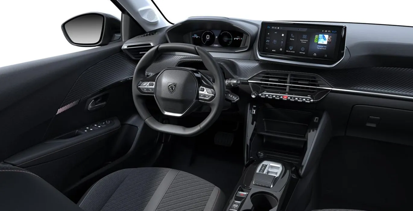 Peugeot 208 Hybrid 145 eDCS6 interior delantera | Avanti Renting