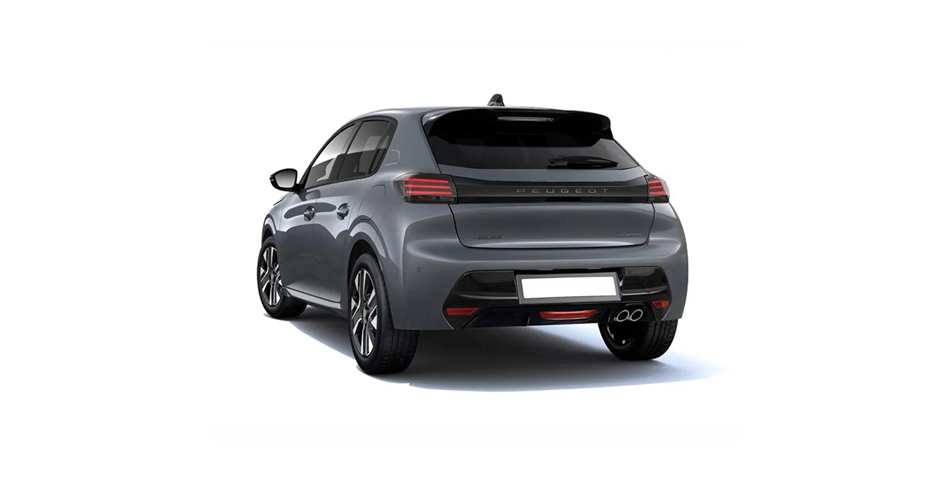 Peugeot 208 Hybrid 145 eDCS6 trasera | Avanti Renting
