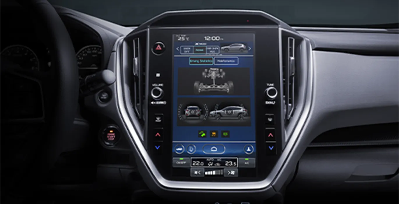 Subaru Crosstrek 2.0i Hybrid Field CVT pantalla interior | Avanti Renting
