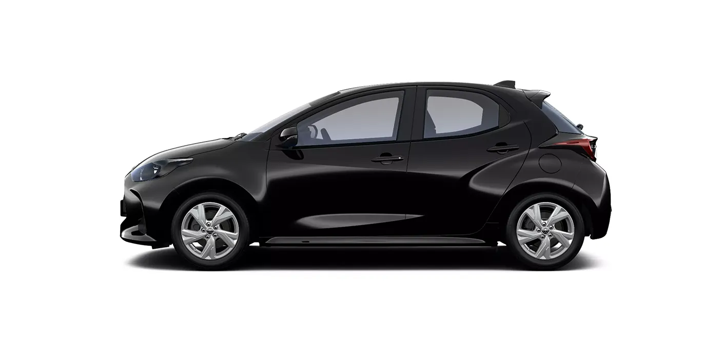 Toyota Yaris 120H 116CV Active lateral negro | Avanti Renting
