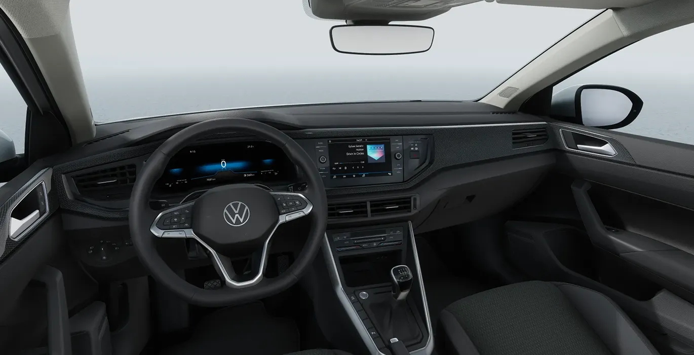 Volkswagen Taigo Mas 1.0 TSI 70kW 95CV interior delantera | Avanti Renting