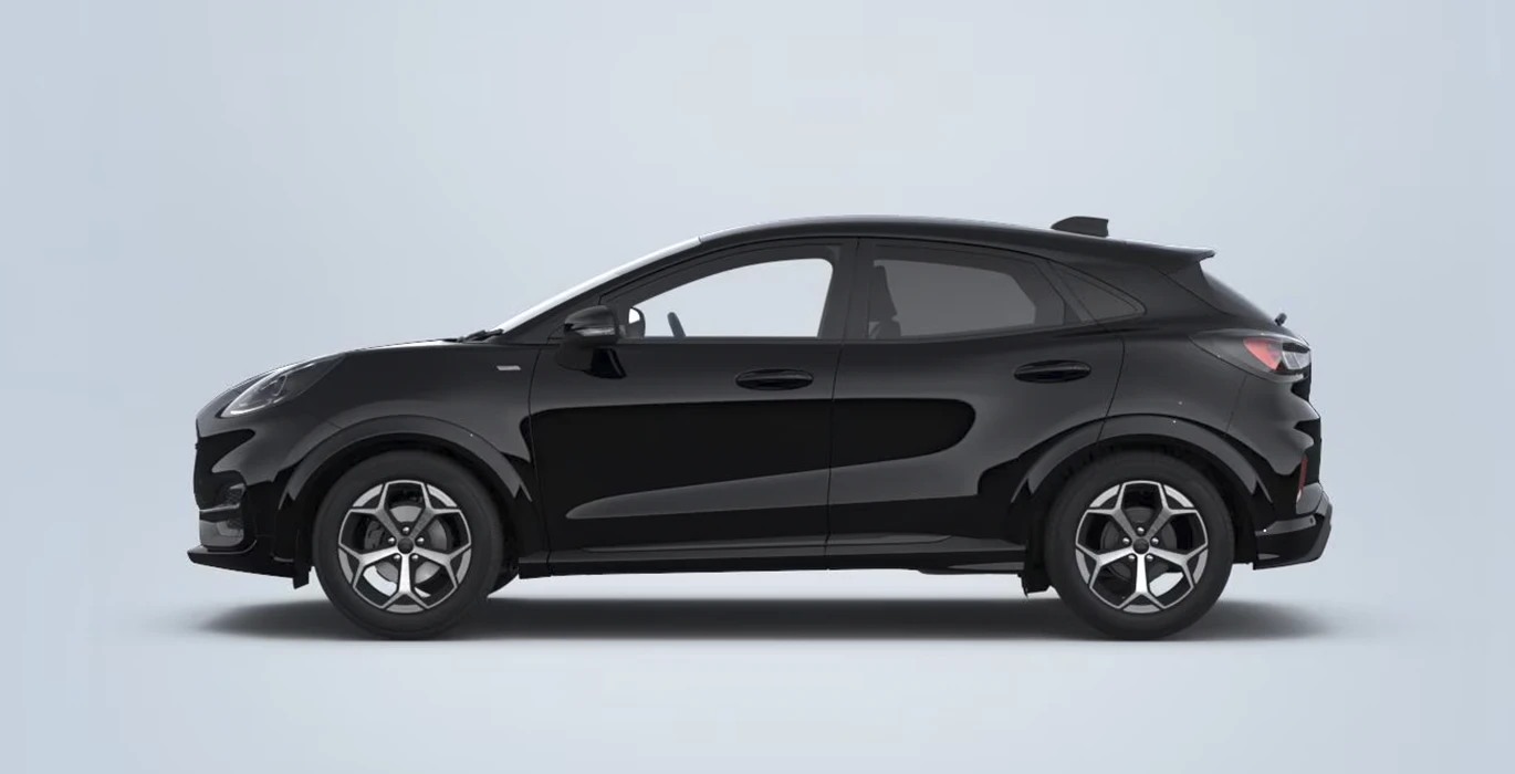FORD Puma 1.0 EcoBoost MHEV ST Line 125 lateral negro | Avanti Renting