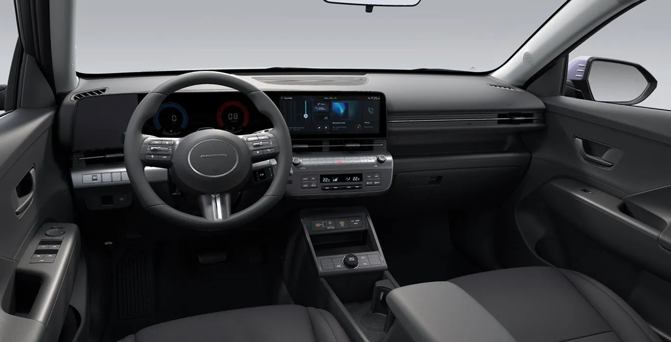Hyundai Kona HEV 1.6GDI 138CV DT Maxx interior delantera | Avanti Renting