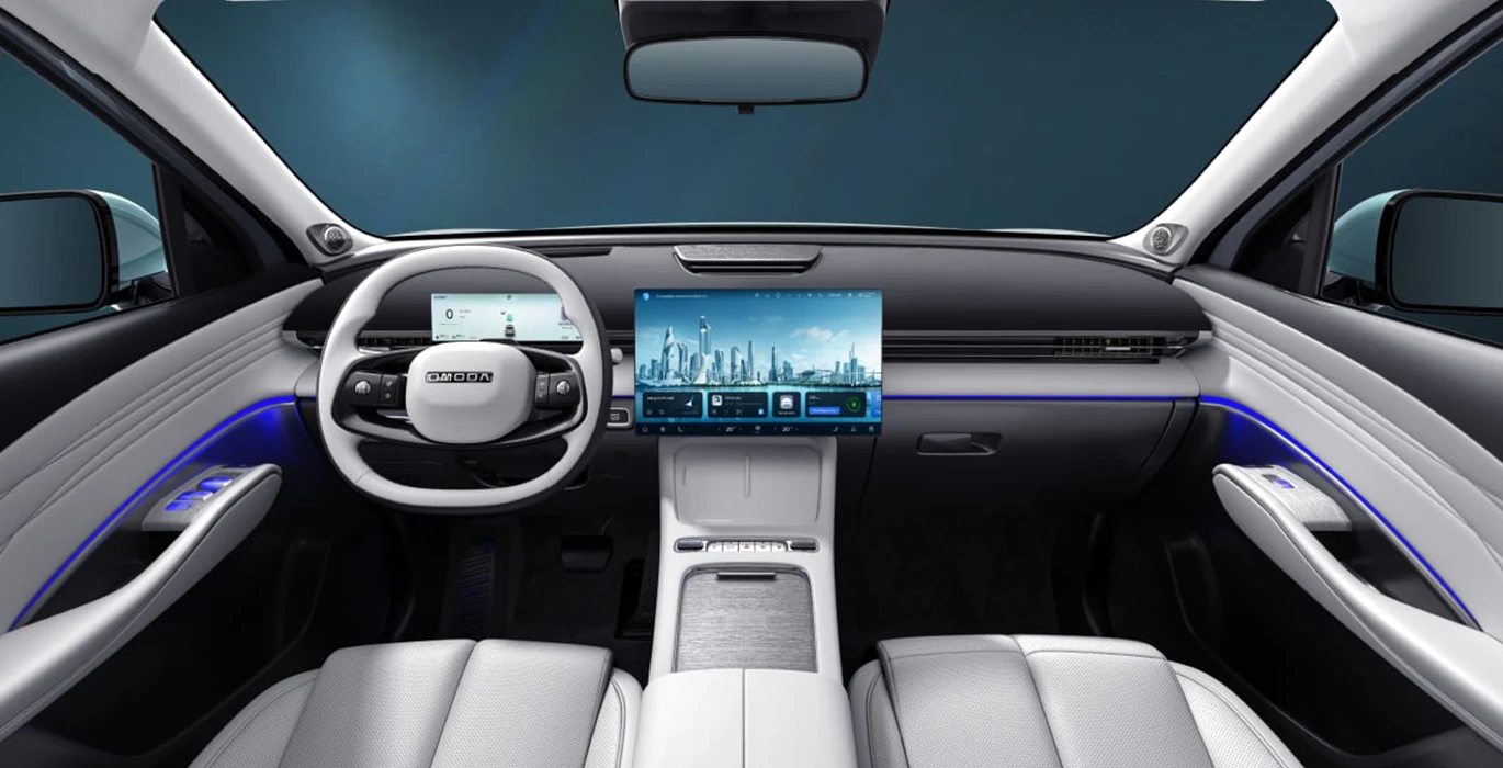 Omoda 7 SHS P Premium 1.5 TGDI 1DHT 205kW FWD interior delantera | Avanti Renting
