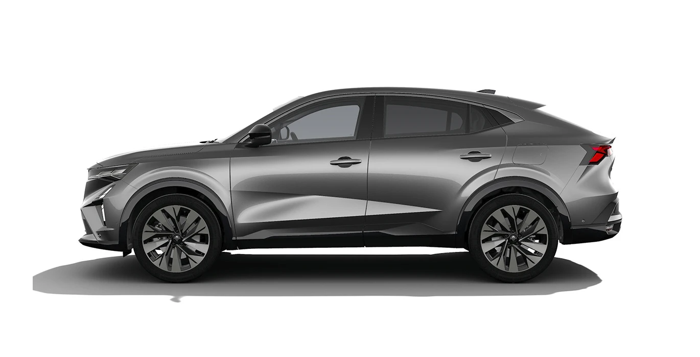 RENAULT RAFALE TECHNO E TECH FULL HYBRID 200CV gris lateral | Avanti Renting