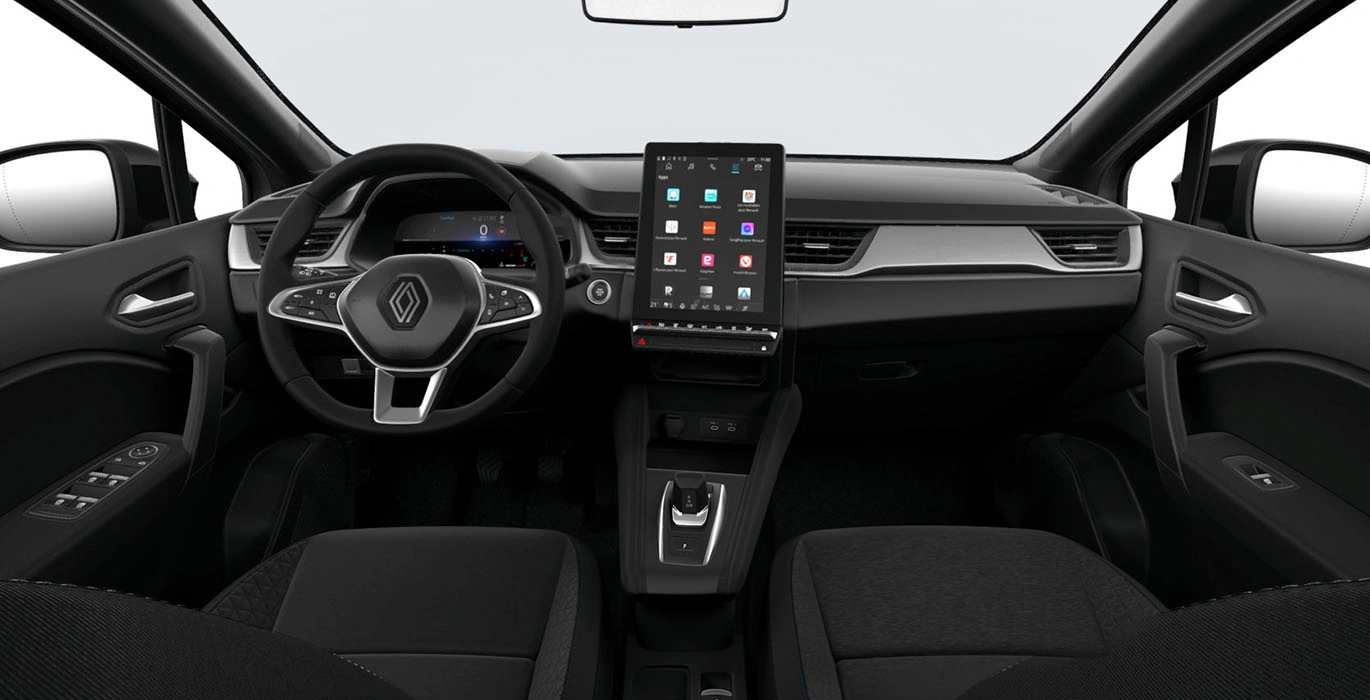 Renault Captur Evolution TCE 140cv DCE interior delantera | Avanti Renting