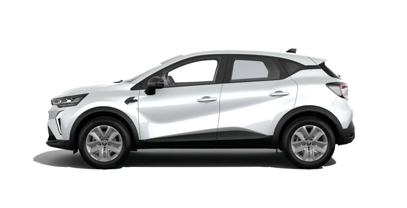 Renault Captur Evolution TCE 140cv DCE lateral blanco | Avanti Renting