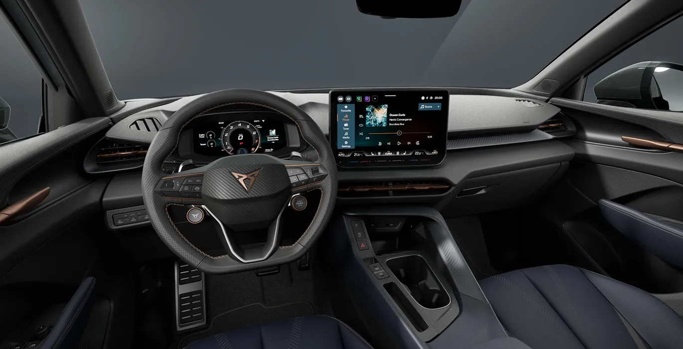 Cupra Terramar 1.5 ETSI 110kw 150CV DSG interior delantera | Avanti Renting
