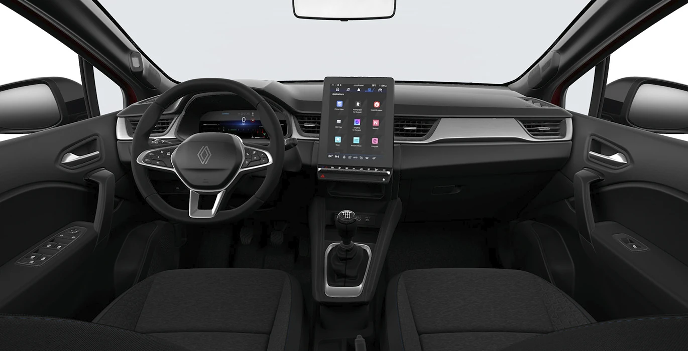 Renault Captur Evolution ECO G 120CV interior delantera | Avanti Renting