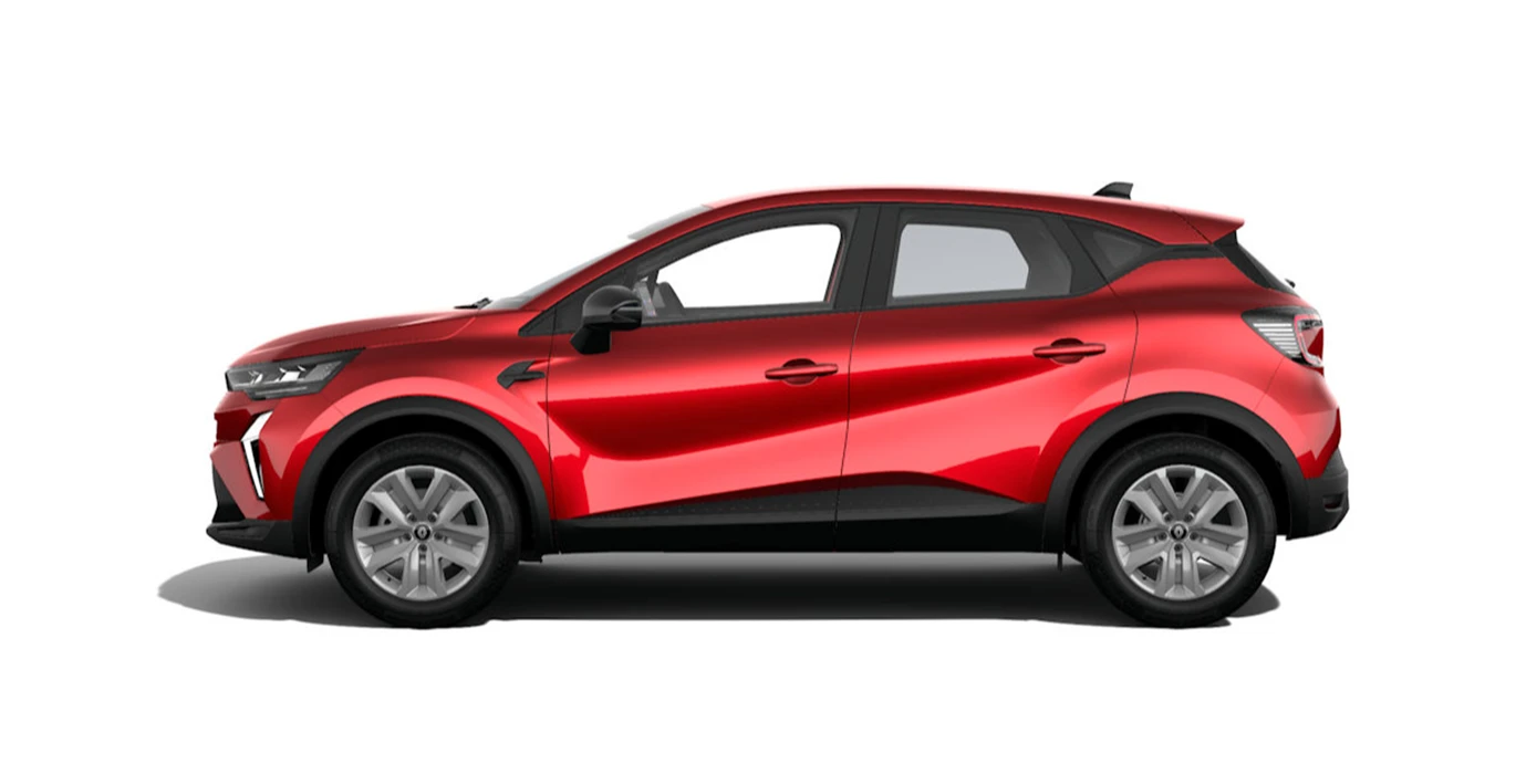 Renault Captur Evolution ECO G 120CV rojo lateral | Avanti Renting