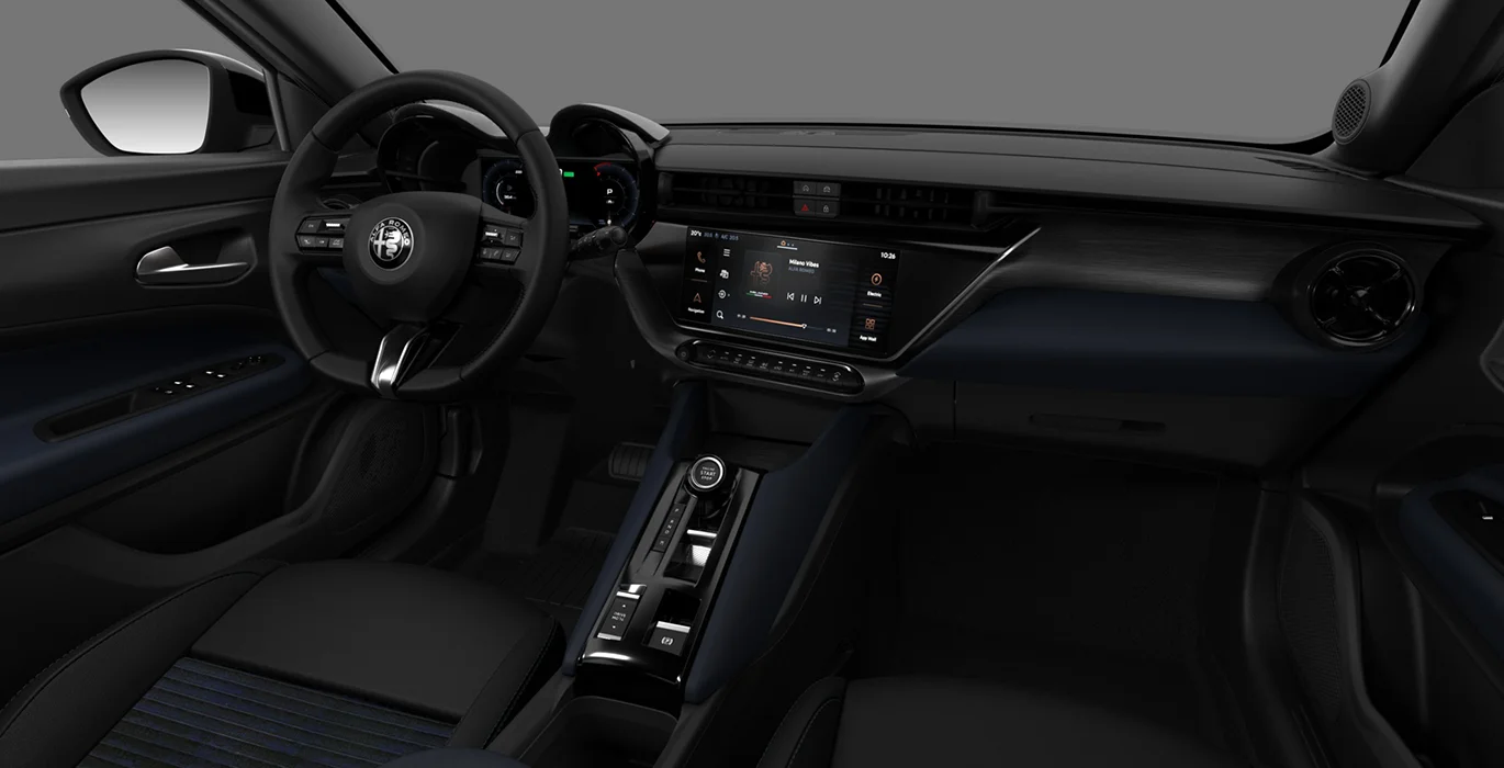 ALFA ROMEO Junior Ibrida 1.2 Core 108kW eDCT6 interior delantera | Avanti Renting