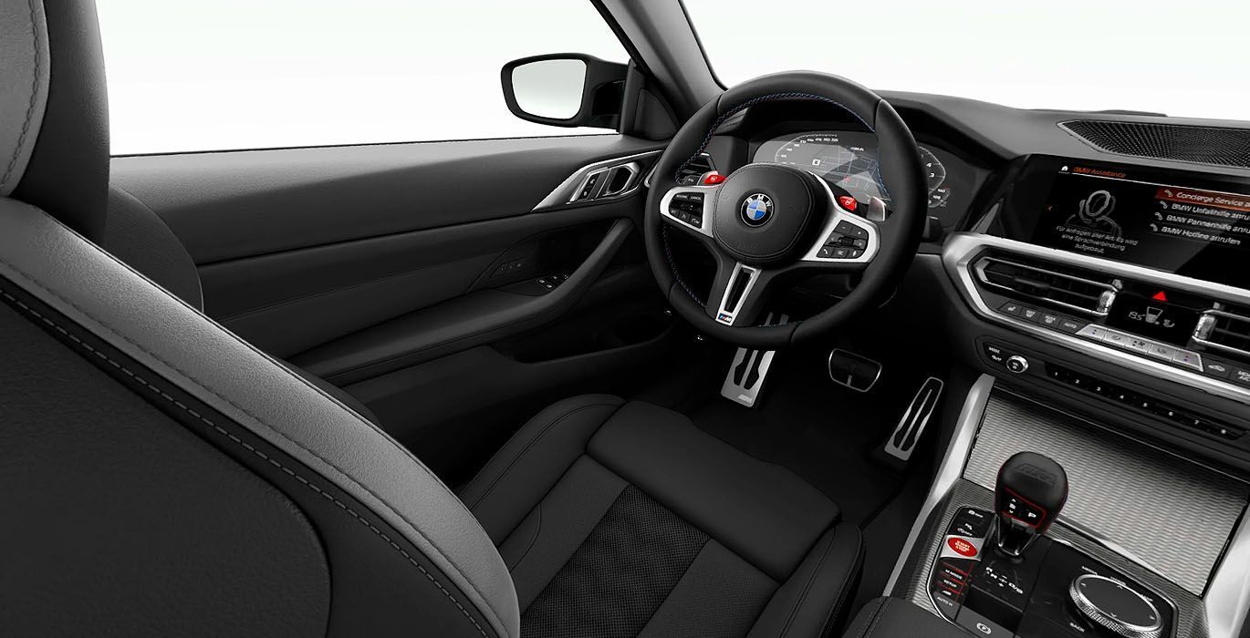 BMW M4 Competition Coupé 2 BMW M4 Competition Coupe interior delantera 2 | Avanti Renting