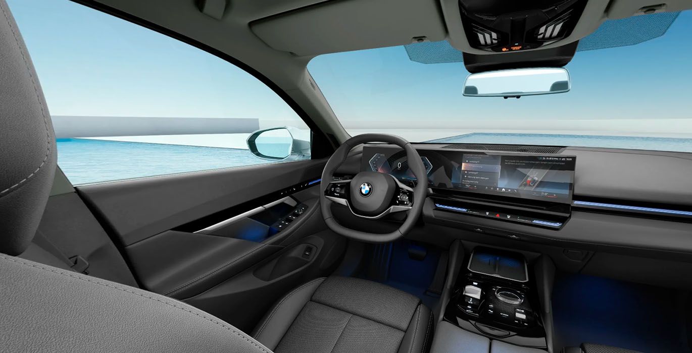 BMW Serie 5 520d 3 BMW Serie 5 520d nuevo interior delantera | Avanti Renting