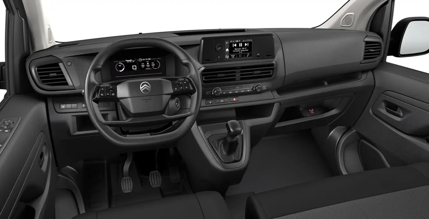 CITRÖEN Jumpy Furgón Talla M BlueHDi S&S 1 CITROEN Jumpy Furgon Talla M BlueHDi SS interior delantera | Avanti Renting